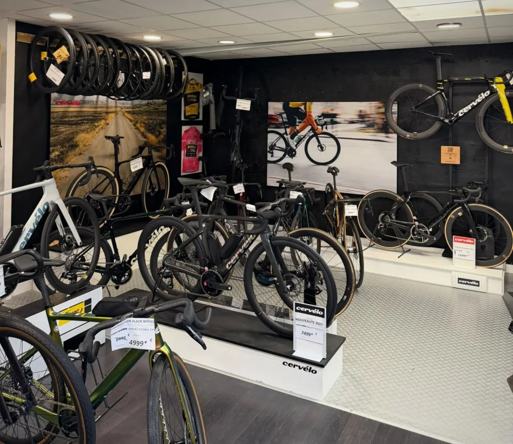 L'espace Cervélo au magasin