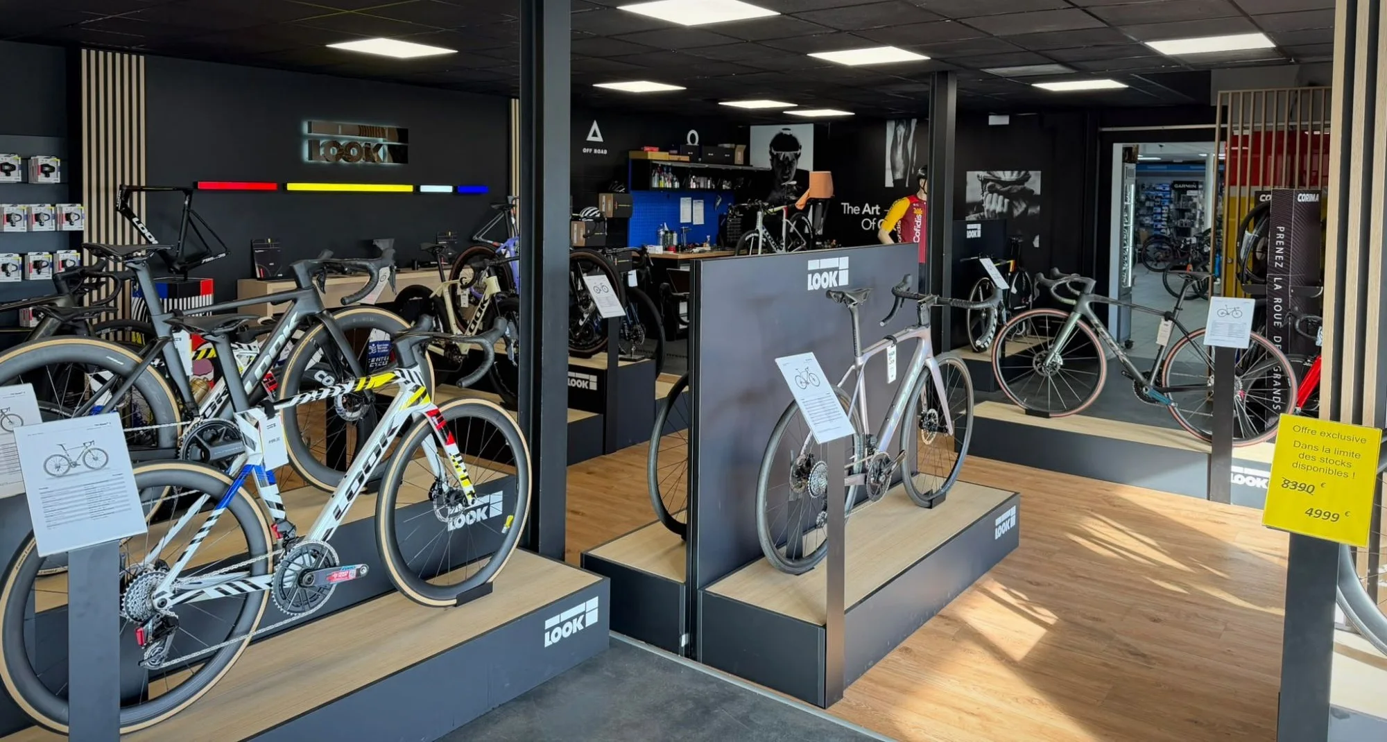L'espace LOOK Cycle Store du magasin